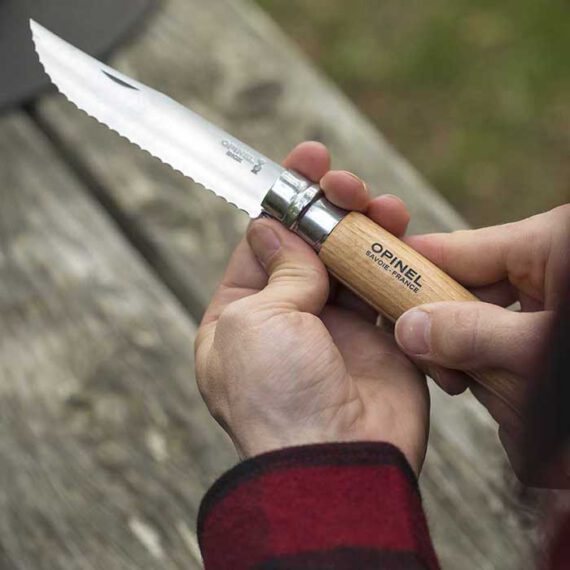 סכין אופינל opinel מס 12 משונן נעילת בטיחות